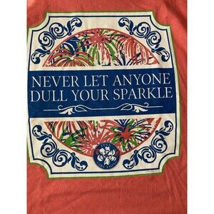 It's a Girl Thing 'Never Let Anyone Dull Your Sparkle' Womens TShirt size L NEW